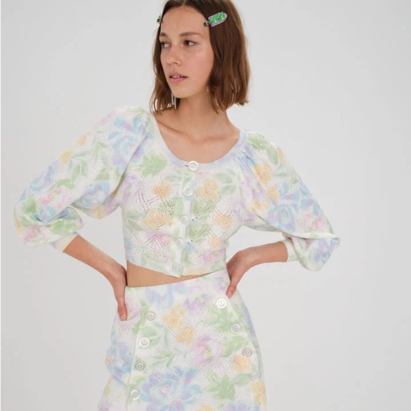 FOR LOVE & LEMONS Merrick Cardigan M - Picture 1 of 5